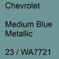 Preview: Chevrolet, Medium Blue Metallic, 23 / WA7721.